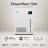 6 Mukashi PowerBase Slim 48V 7.4kWh Home Energy Storage Battery 51.2V 145Ah Wall/Floor-Mounted IP52 WiFi Bluetooth LiFePO4 Residential Battery
