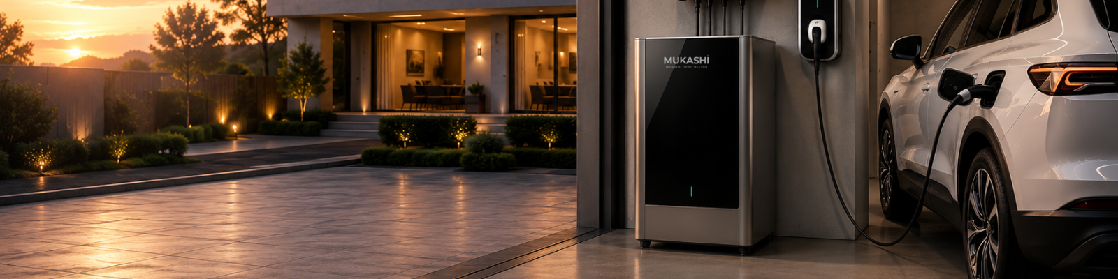Mukashi PowerBase Slim 7K 48V 7.4kWh Home Energy Storage Battery 51.2V 145Ah Wall/Floor-Mounted IP52 WiFi Bluetooth LiFePO4 Residential Battery