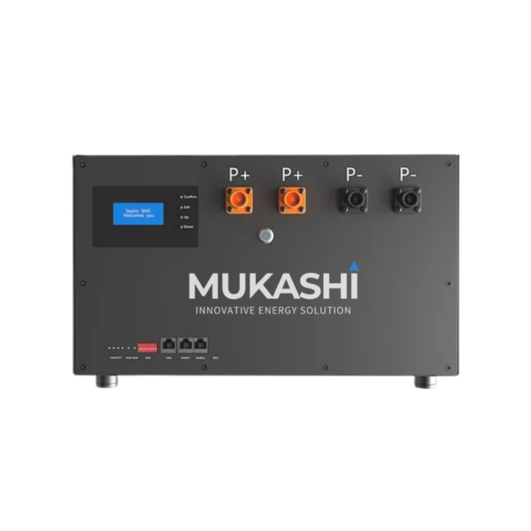 Mukashi RackBase 48V 16kWh Stackable Energy Storage Battery 51.2V 314Ah Rack-Mounted IP20 CAN/RS485 LiFePO4 Battery